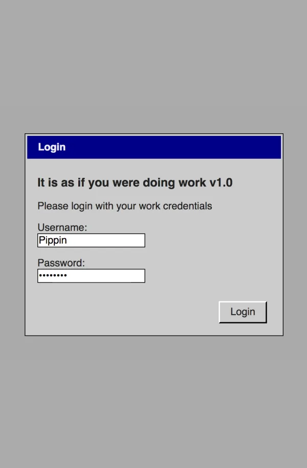 It is as if you were doing work Cover Art
