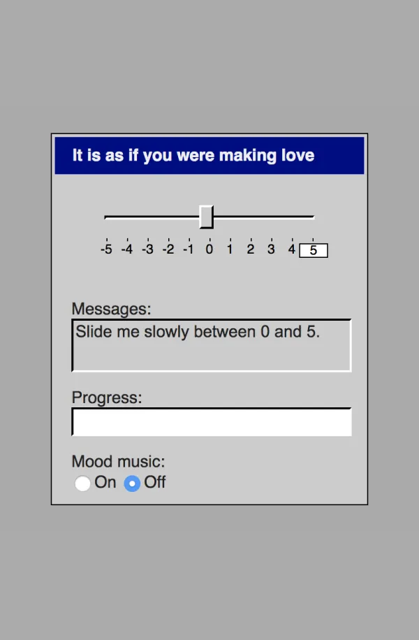 It is as if you were making love Cover Art